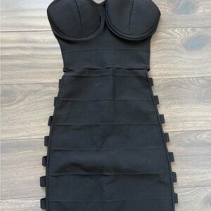 Windsor Black Strapless Bodycon Dress